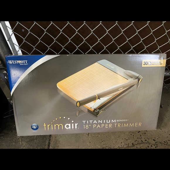 Acme United TrimAir Titanium Wood Guillotine Paper Trimmer - Picture 1 of 1